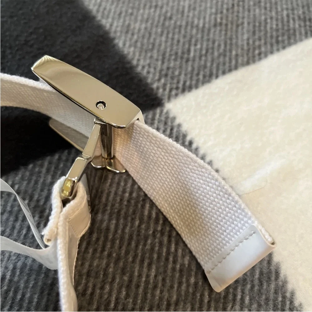 Armani Exchange Jeweled Buckle White Belt Women Size Small